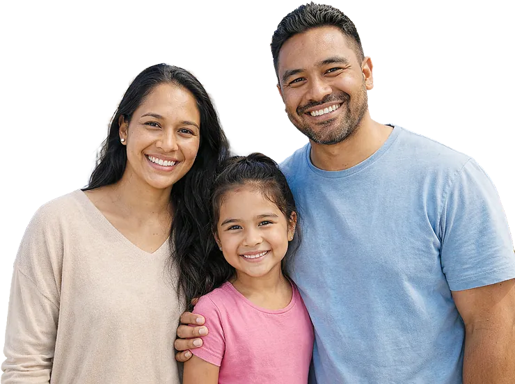 A smiling South Auckland family